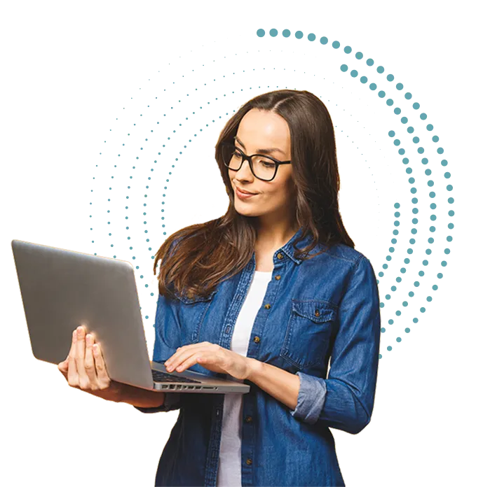 Banner Image Women Holding Laptop